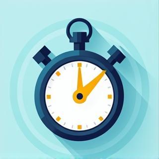Stopwatch symbolising fast towing arrival
